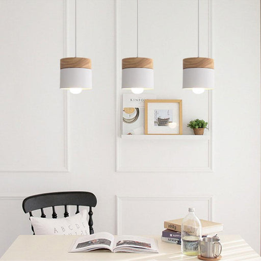 Nordic Style Wooden Macaron Ceiling Light.