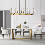 Villa Collection Lustre 8 Lumières pour Salle à Manger - DWHOME