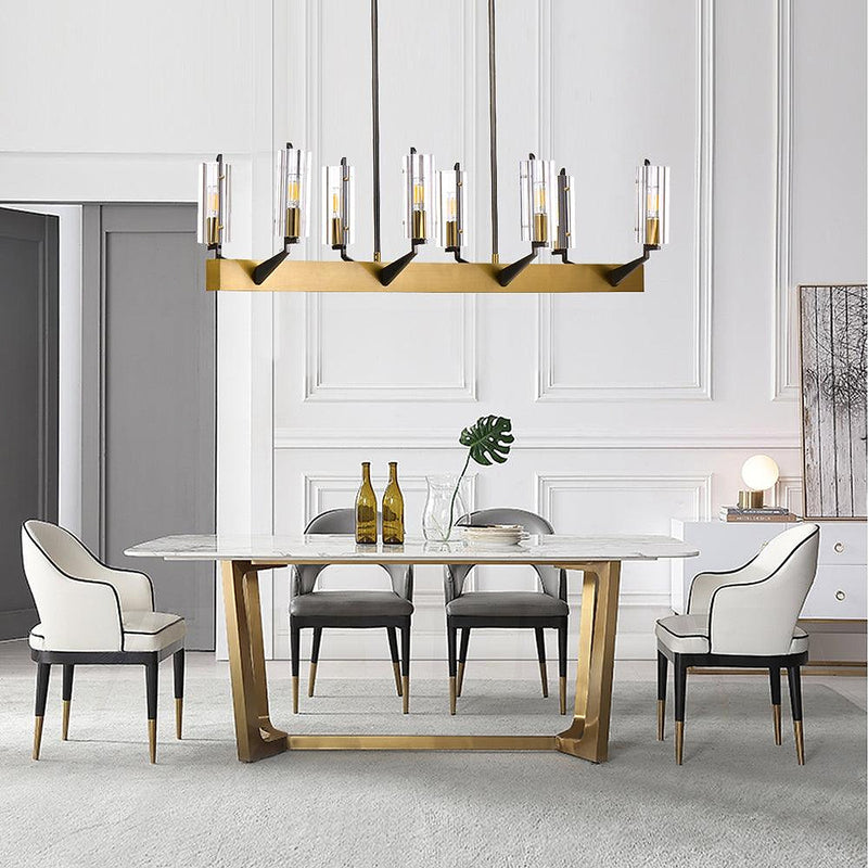 Villa Collection Lustre 8 Lumières pour Salle à Manger - DWHOME