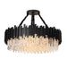 Gio Crystal Chandelier, Black.