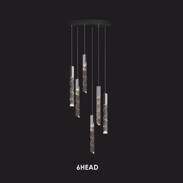 Modern Style Crystal Bars Chandelier.