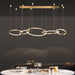 Modern Design Golden Rings Chandelier.