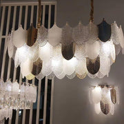 Postmodern Luxury Golden Feathers Chandelier-DWHOME