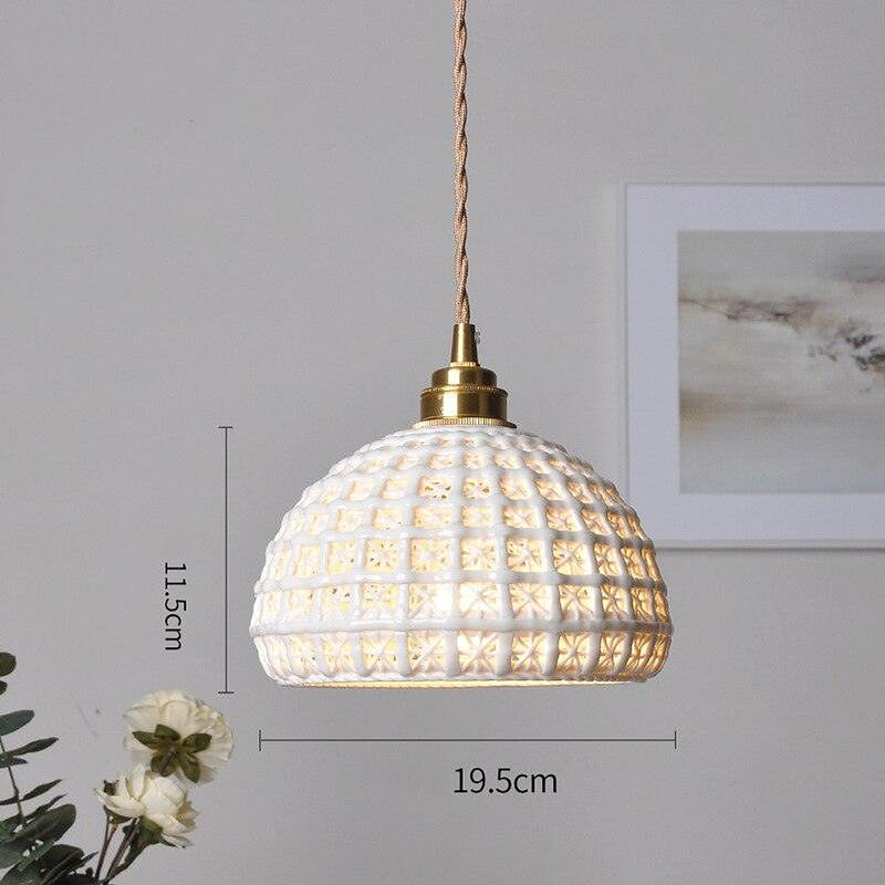 Luminaire suspendu en céramique style nordique - DWHOME