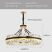 Postmodern Luxury Crystal Chandelier.