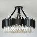 Gio Crystal Chandelier, Black.