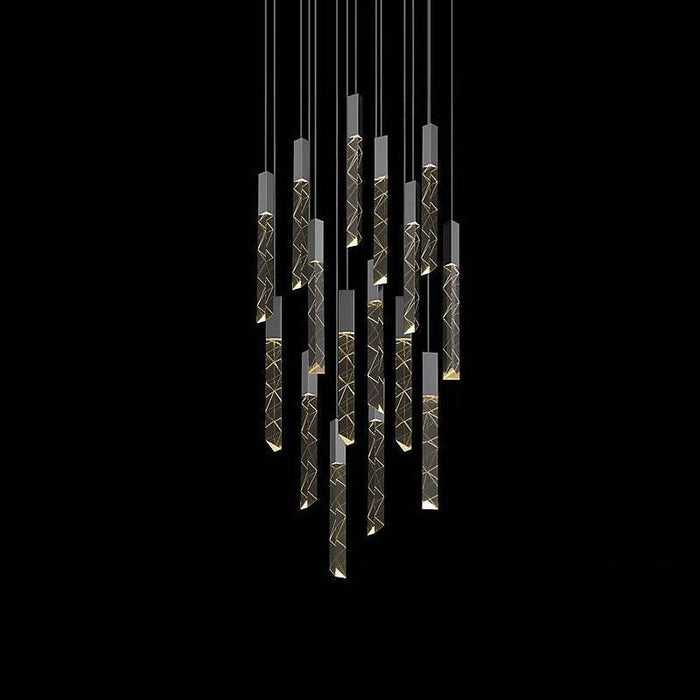 Modern Style Crystal Bars Chandelier.