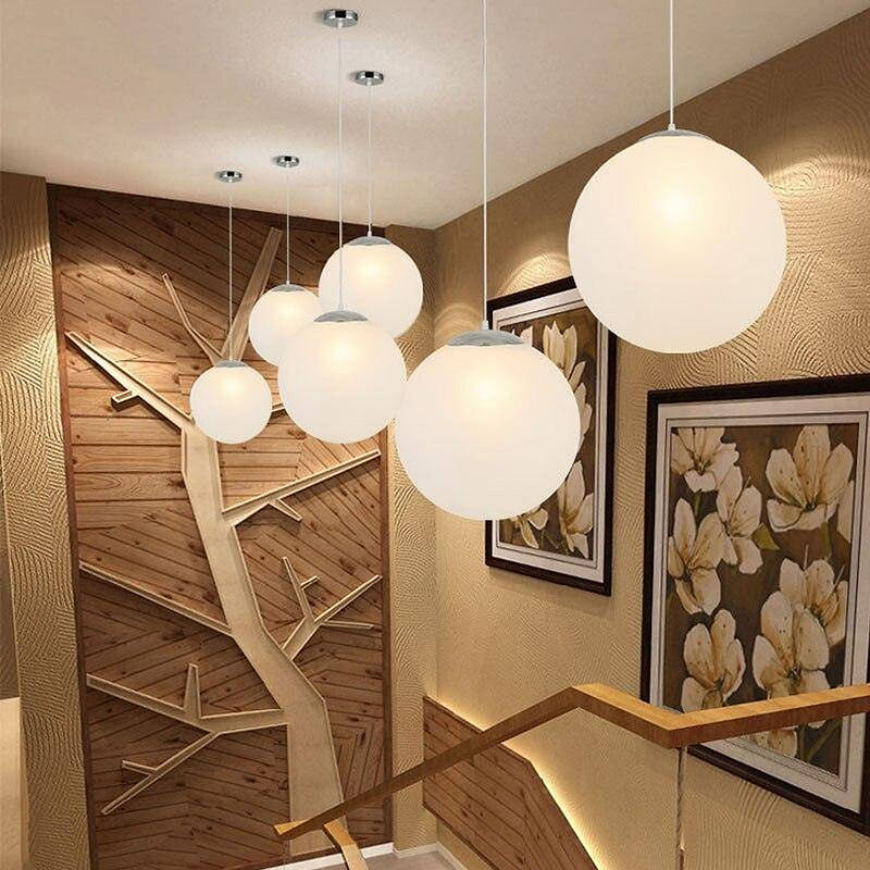 Modern Style Glass Sphere Ceiling Light-DWHOME