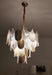 Postmodern Luxury Golden Feathers Chandelier.