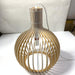 Wooden Birdcage Pendant Lamp.