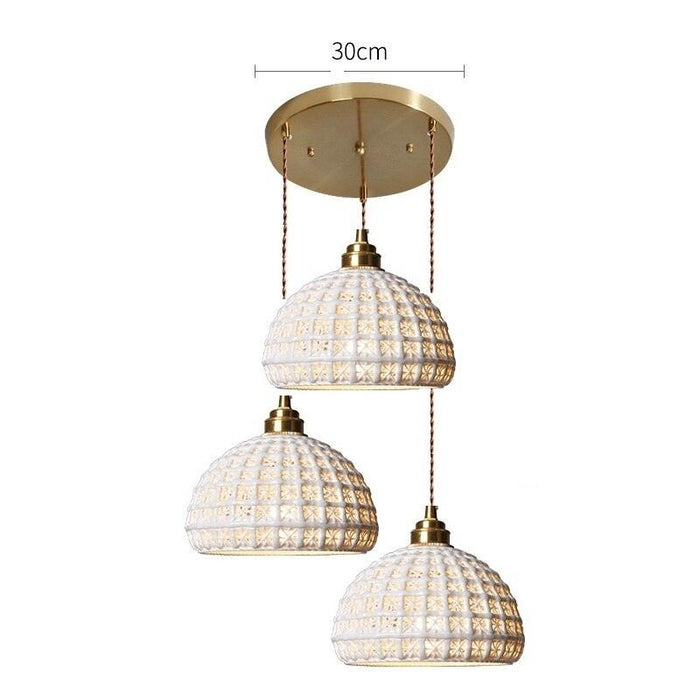 Nordic Style Ceramic Hanging Pendant Light-DWHOME