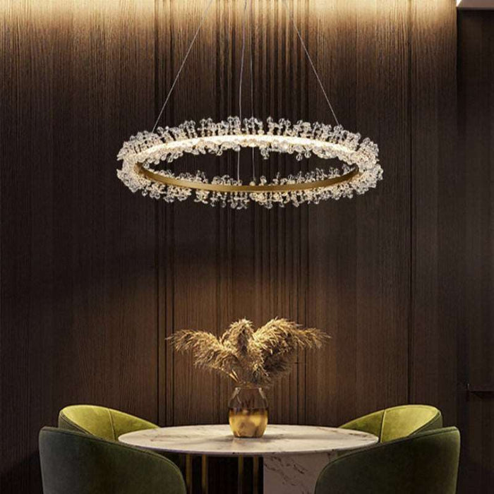 Capri Crystal Modern Chandelier.