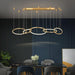 Modern Design Golden Rings Chandelier.