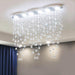 Modern Style Crystal Droplets Chandelier.