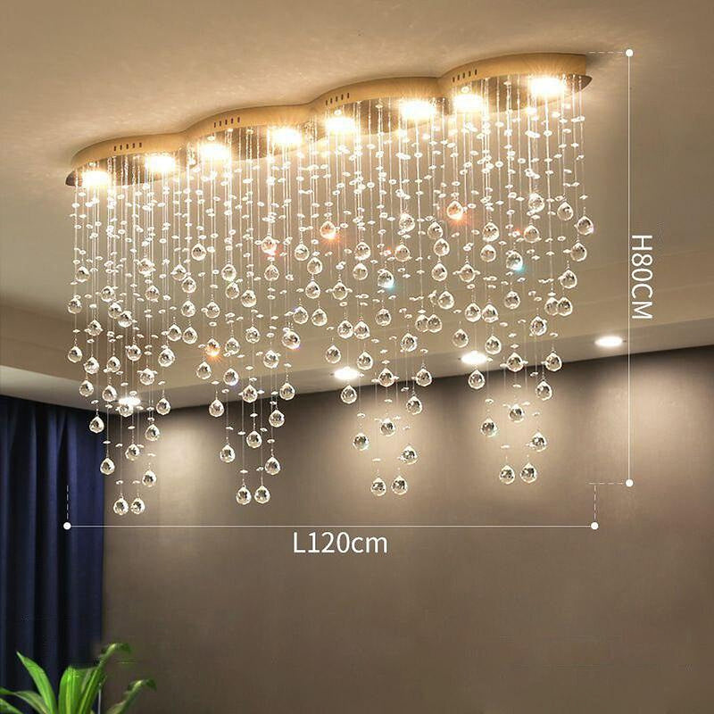 Modern Style Crystal Droplets Chandelier-DWHOME