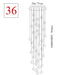 Modern Style Crystalline Cubes Chandelier.