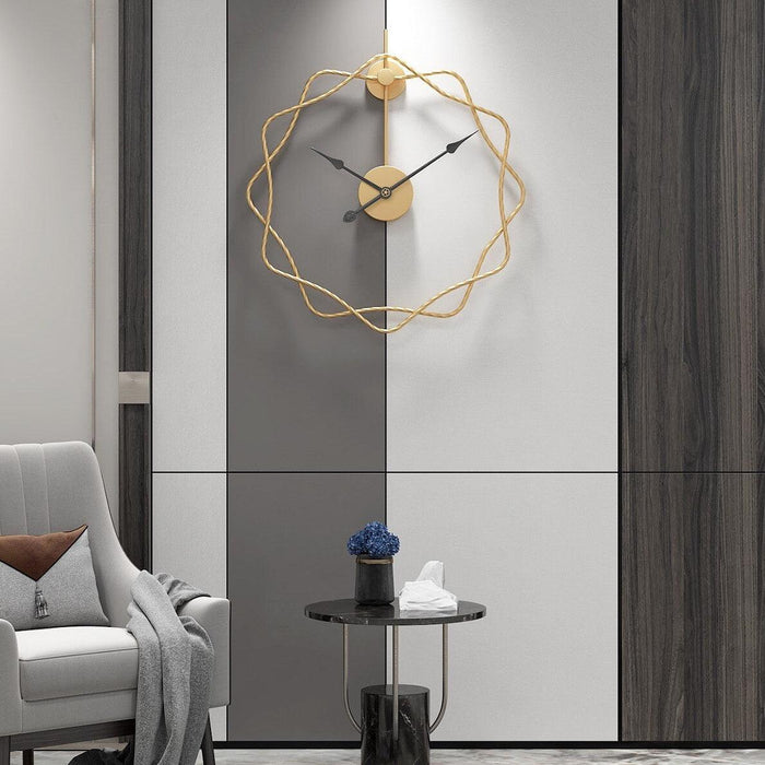 Wavy Sun Wall Clock - DWHOME