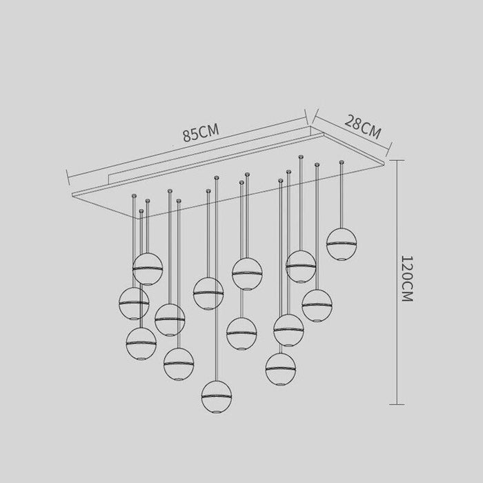 Modern Style Crystal Raindrops Chandelier.