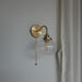 Vintage Style Glass Sphere Wall Light N READY - DWHOME