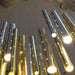 Modern Style Bars of Light Chandelier.