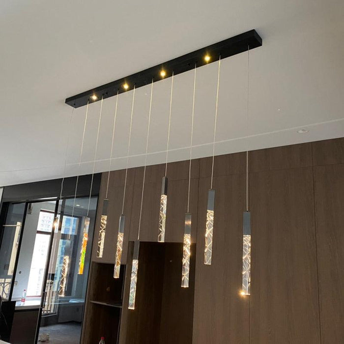 Modern Style Crystal Bars Chandelier.