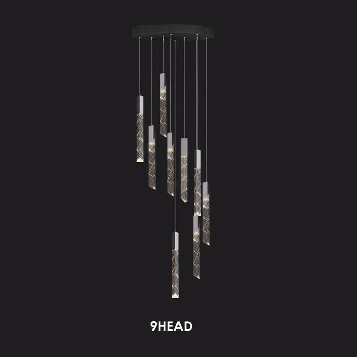 Modern Style Crystal Bars Chandelier.