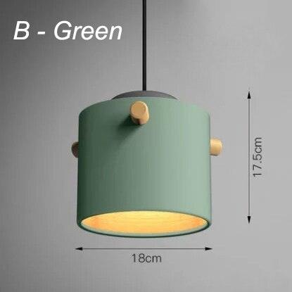 Wooden Bucket Pendant Lights.