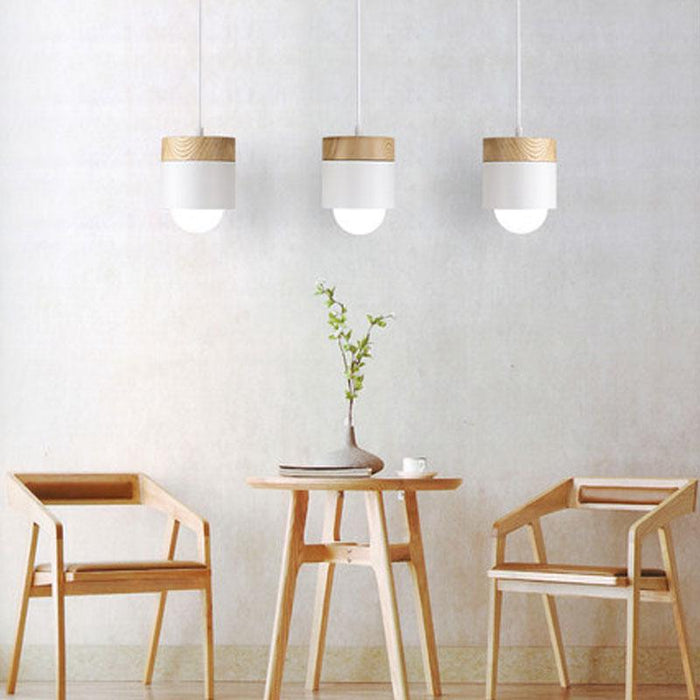 Nordic Style Wooden Macaron Ceiling Light - DWHOME