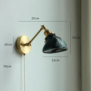 Nordic Style Glass Copper LED Wall Light-DWHOME