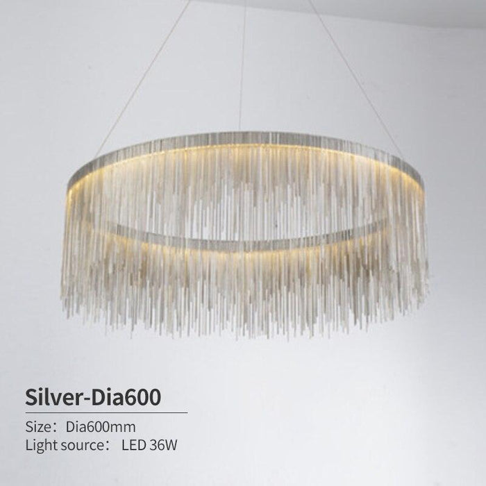 Modern Style Golden Drizzle Chandelier.