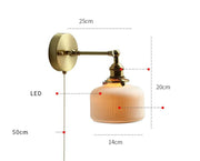 Modern Style Ceramic Pull Chain Wall Light-DWHOME