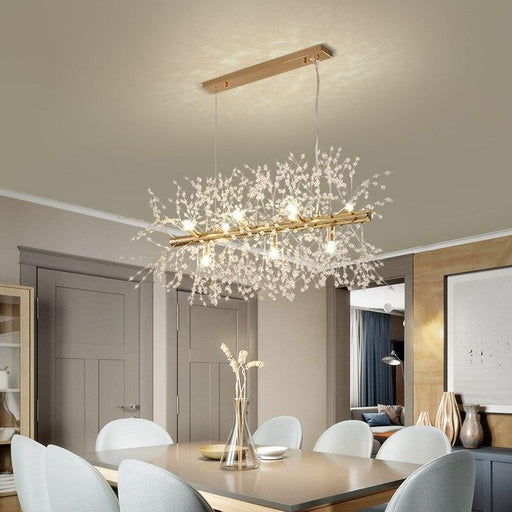 Modern Style Frosted Flower Chandelier.