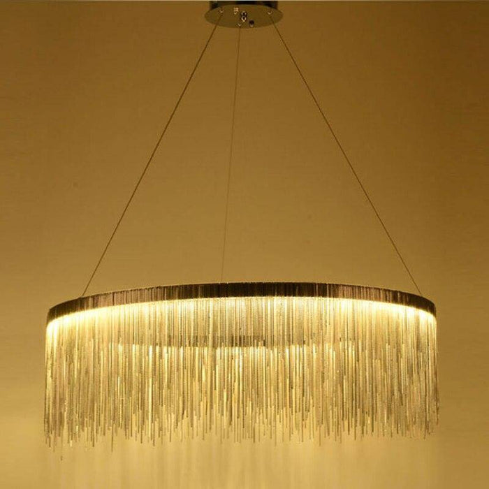 Modern Style Golden Drizzle Chandelier.