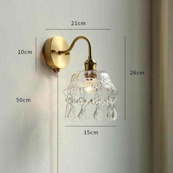 Modern Style Ceramic Pull Chain Wall Light - DWHOME