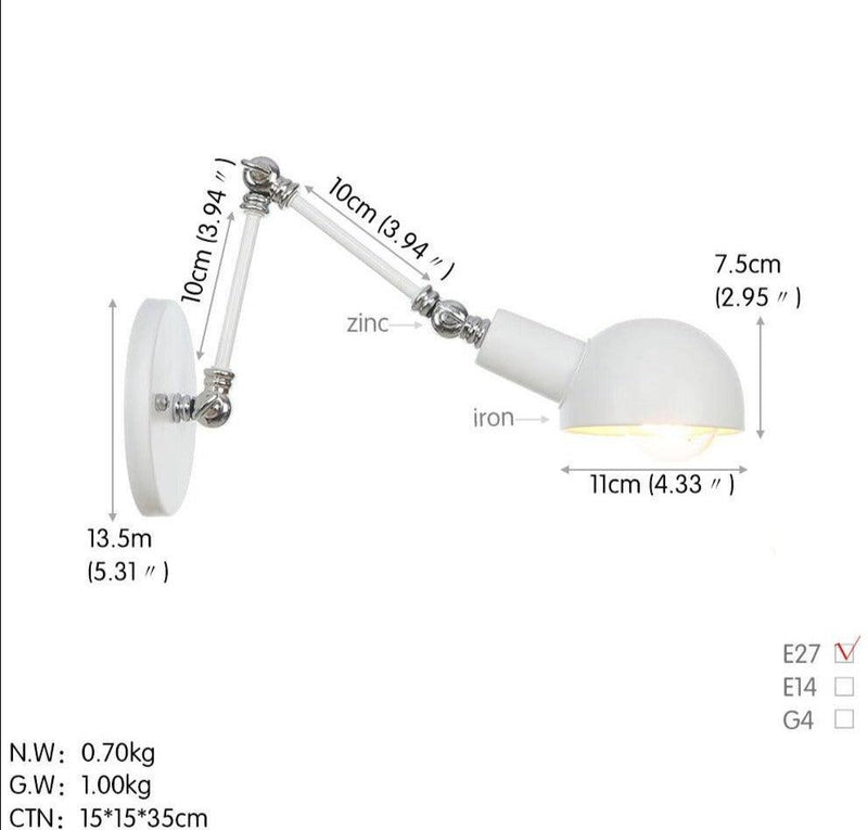 Nordic Style Extendable Wall Lamp-DWHOME