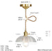 Nordic Style Glass Platter Pendant Light N READY.