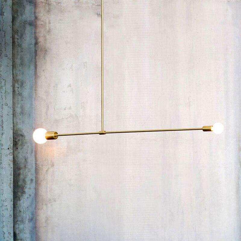Surry Hills 2 Bulbs Modern Minimalist Line Pendant Light-DWHOME