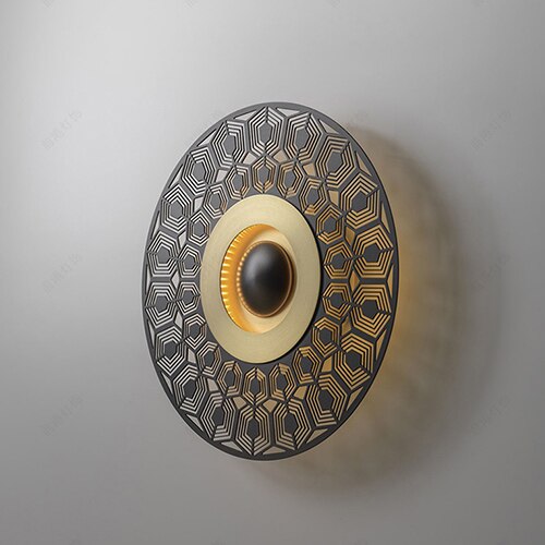 Modern Disc Wall Sconce.