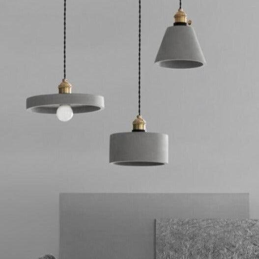 Vintage Style Cemented Pendant Light.