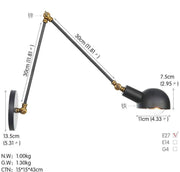 Nordic Style Extendable Wall Lamp-DWHOME