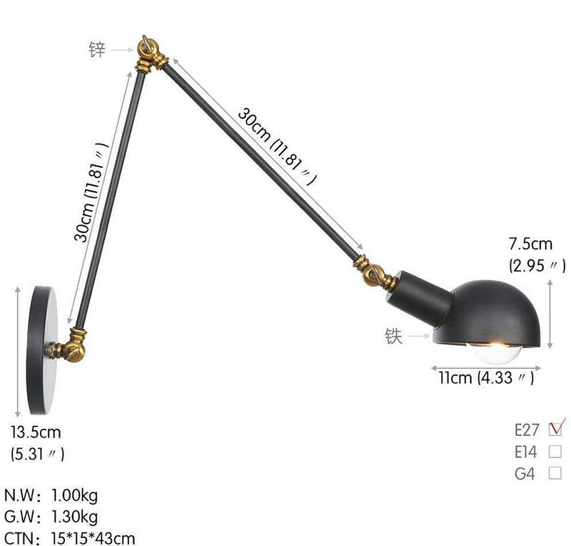 Nordic Style Extendable Wall Lamp-DWHOME