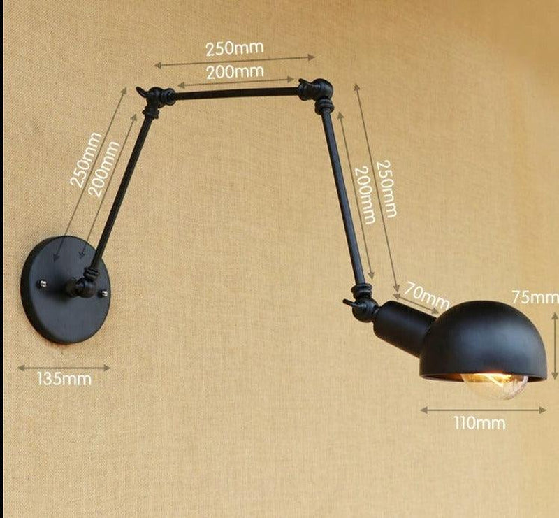 Retro Style Mechanical Gold Wall Light N READY-DWHOME