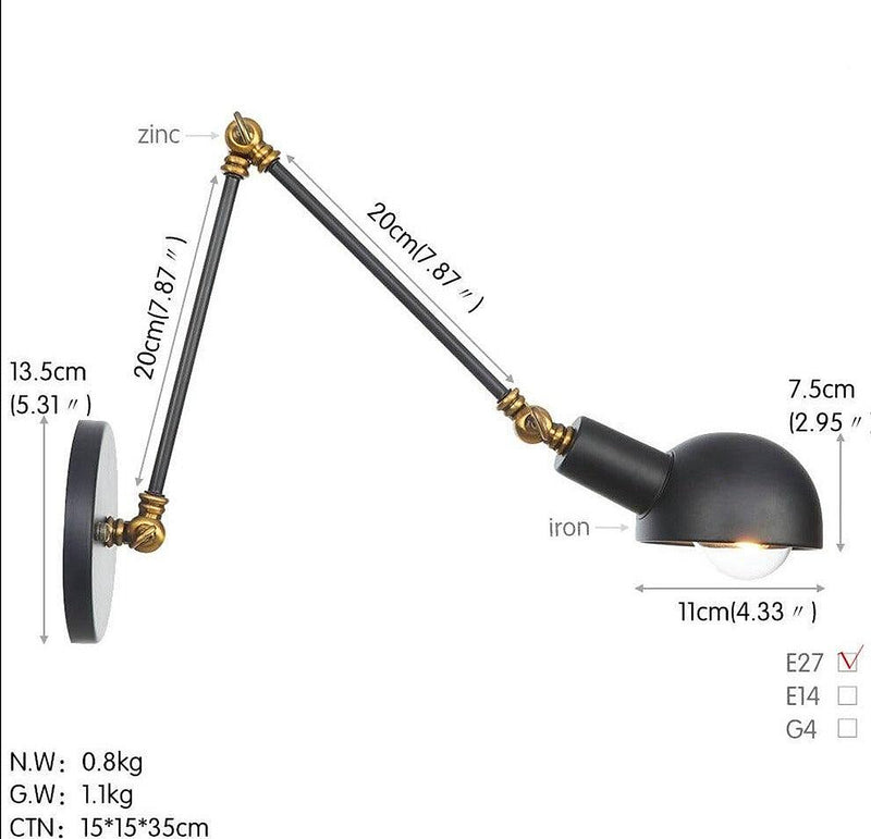 Nordic Style Extendable Wall Lamp-DWHOME