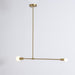 Surry Hills 2 Bulbs Modern Minimalist Line Pendant Light.