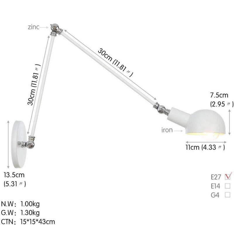 Nordic Style Extendable Wall Lamp-DWHOME