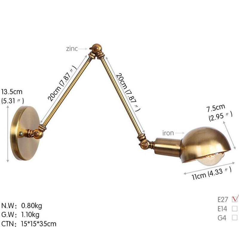 Nordic Style Extendable Wall Lamp-DWHOME