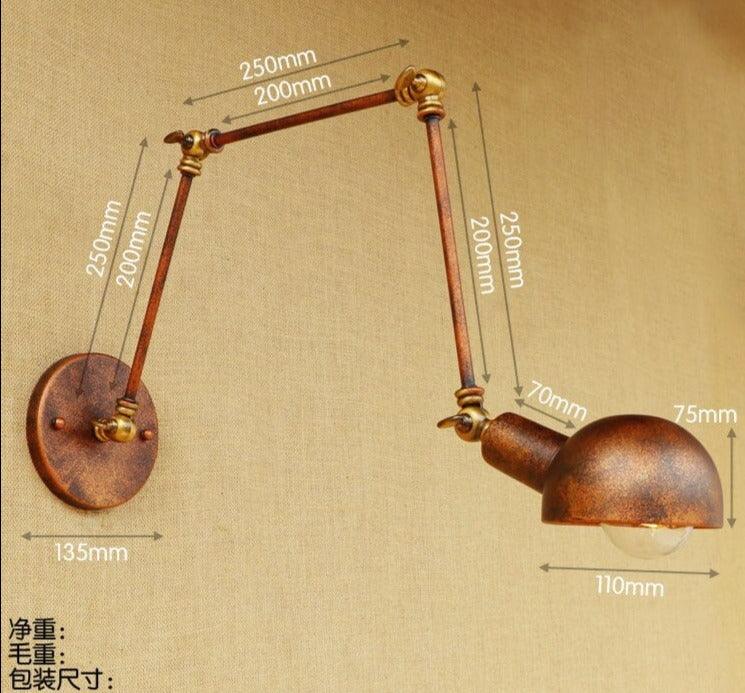Retro Style Mechanical Gold Wall Light N READY-DWHOME