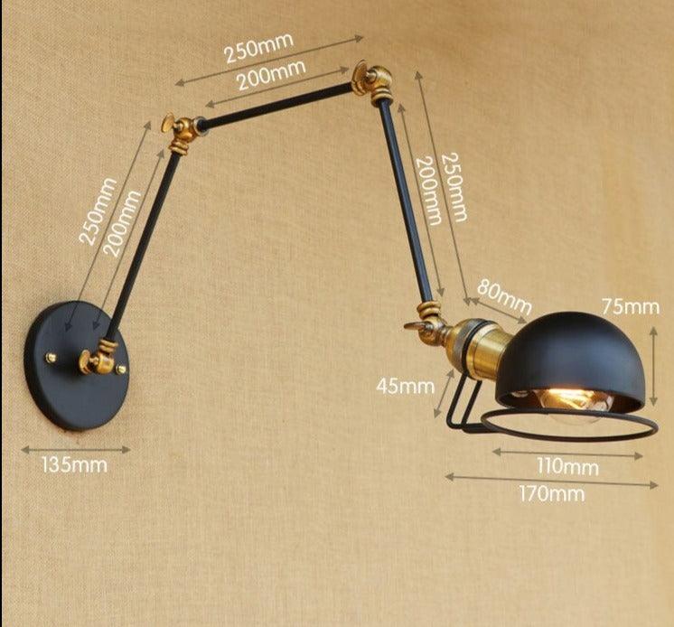 Retro Style Mechanical Gold Wall Light N READY - DWHOME