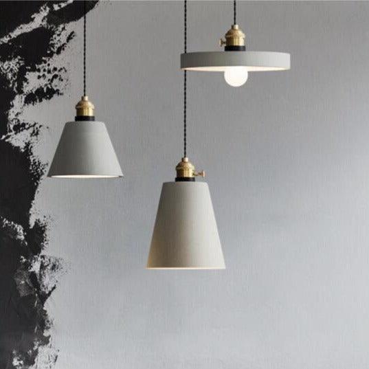 Vintage Style Cemented Pendant Light.