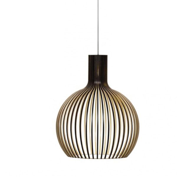 Wooden Birdcage Pendant Lamp.